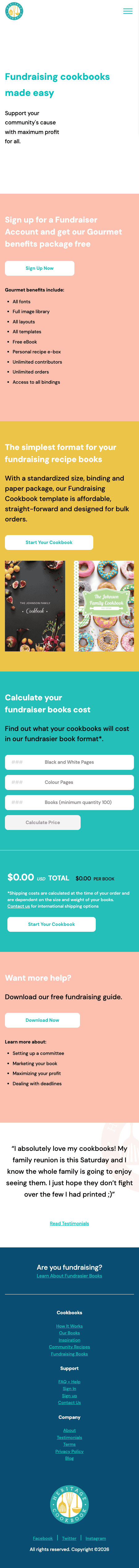Fundraiser books